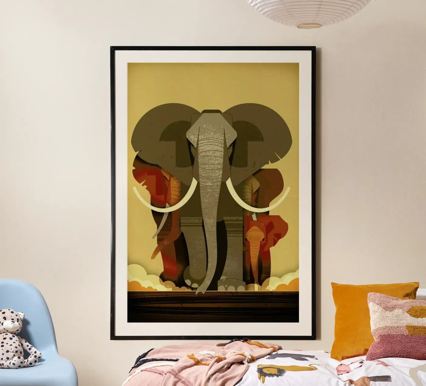 Elephants poster van Dieter Braun