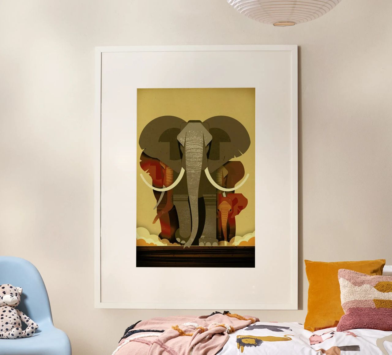Elephants Poster von Dieter Braun