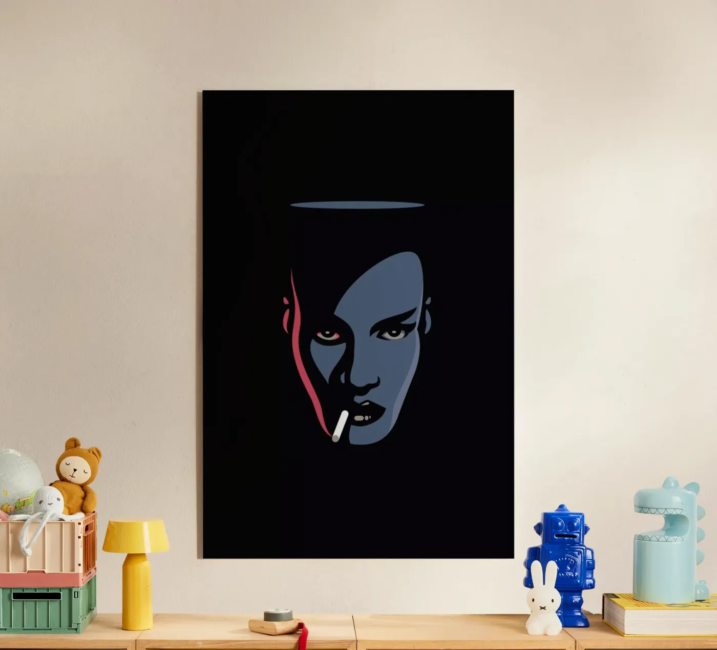 Grace Jones acrylic glass by Bruno Morphet
