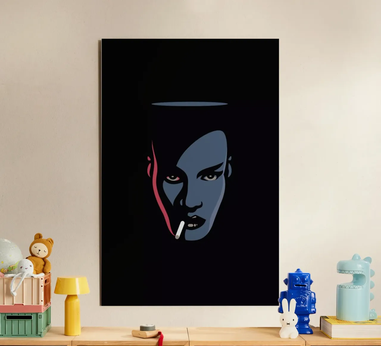 Grace Jones alluminio dibond da Bruno Morphet