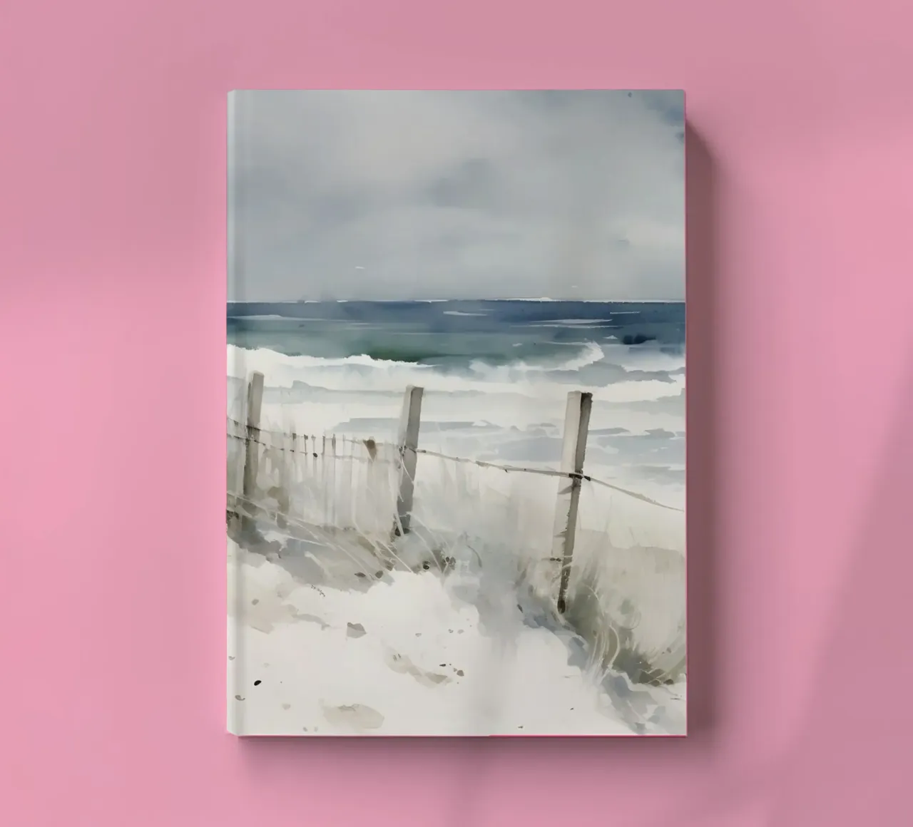 Spiaggia di mare: Acquerello lunatico, Paesaggio costiero, Oceano Wa diario da NorwesClub