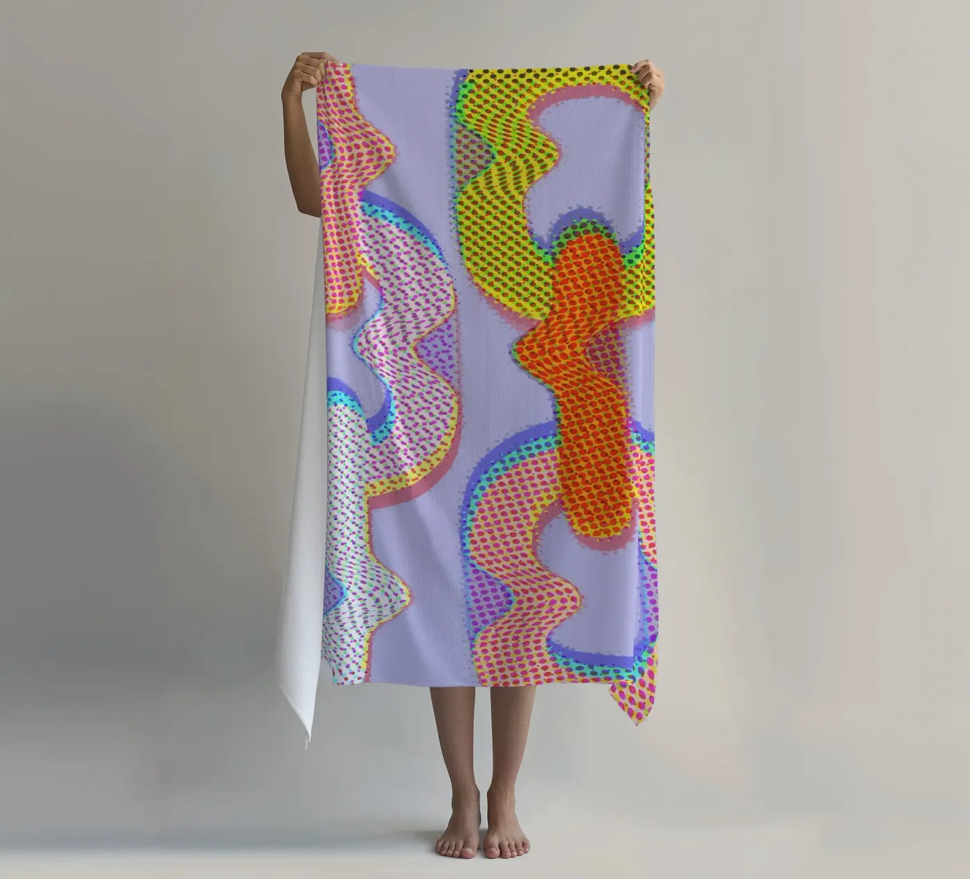 Vertraagde reactie strandhanddoek van Laura O'Connor