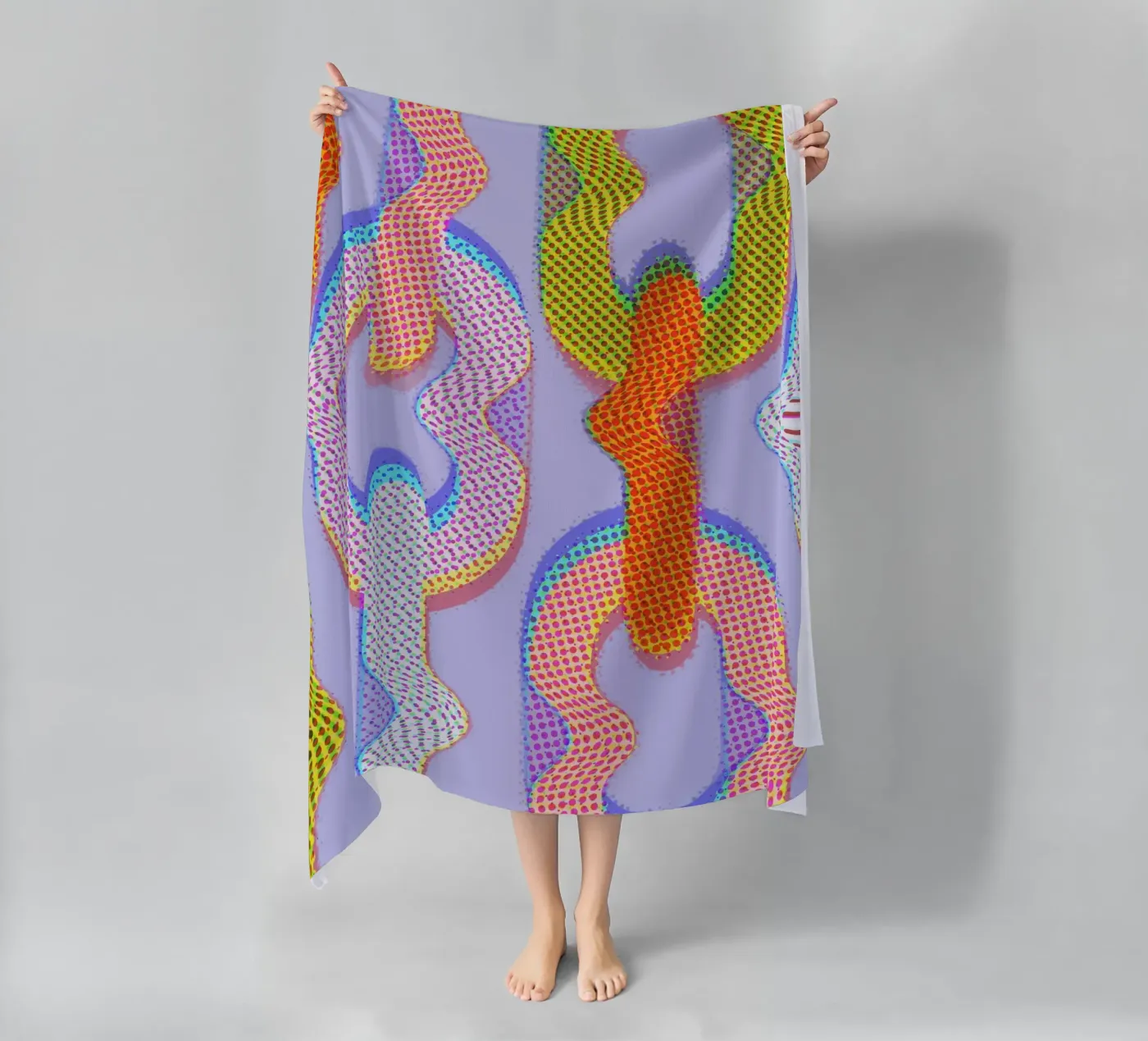 Vertraagde reactie strandhanddoek van Laura O'Connor