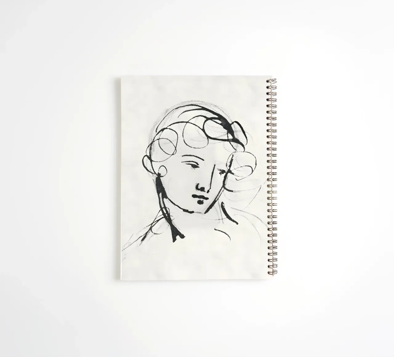 Matisse Style: Expressive Portrait, Modernist Line Art Ringbuch von NorwesClub