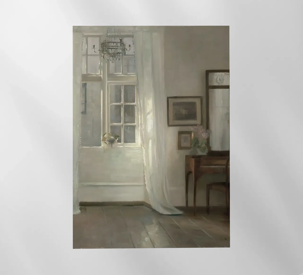 Holsoe: interni soleggiati, età dell'oro danese, stanza serena pellicola backlit da NorwesClub