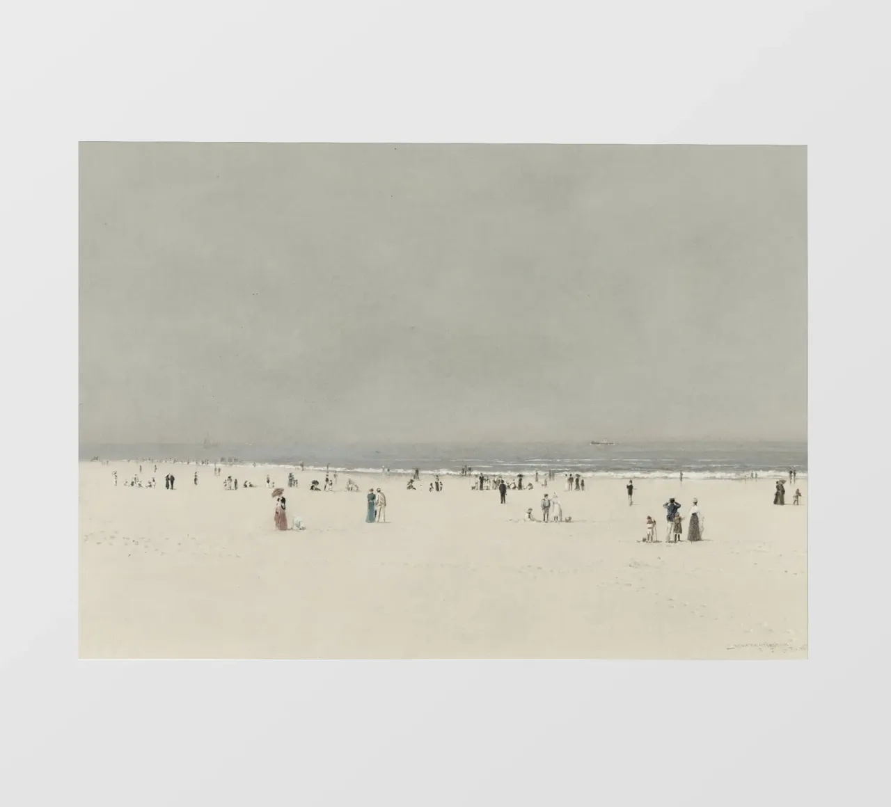 Grimshaw: Sabbia, mare e cielo, Costa vittoriana, scena di spiaggia pellicola backlit da NorwesClub