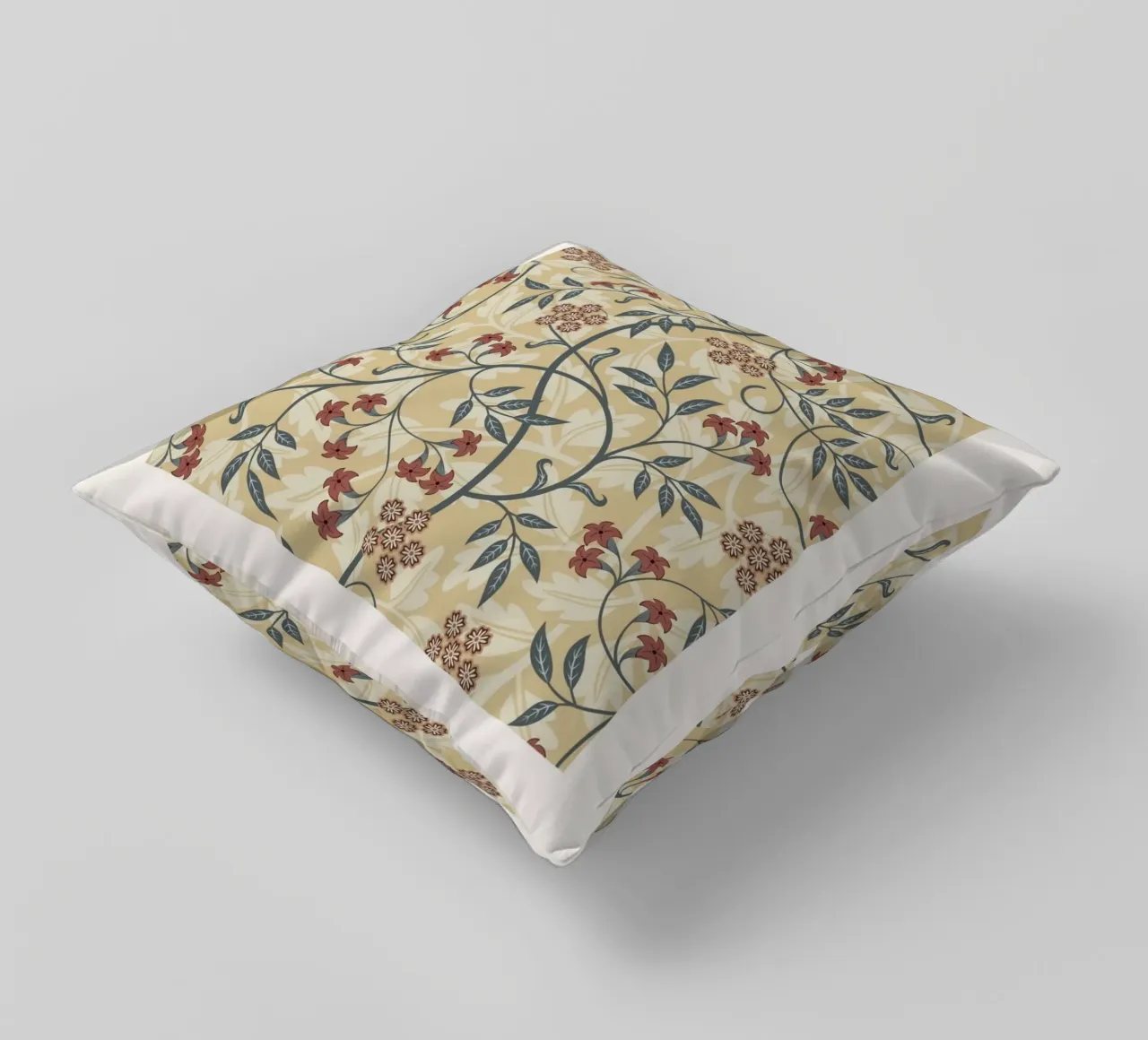 William Morris: Arts & Crafts floreale, botanico d'epoca cuscino da NorwesClub