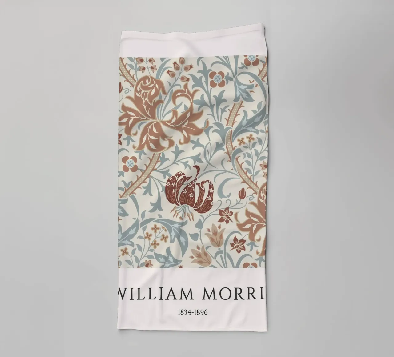 William Morris: Hyacinth Pattern, Arts & Crafts Floral towel by NorwesClub