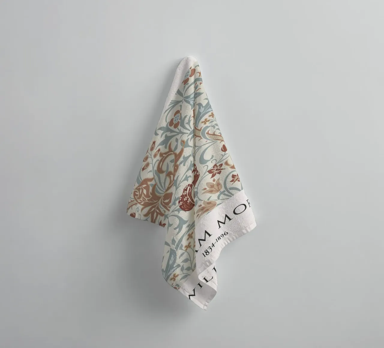 William Morris: Hyacinth Pattern, Arts & Crafts Floral towel by NorwesClub