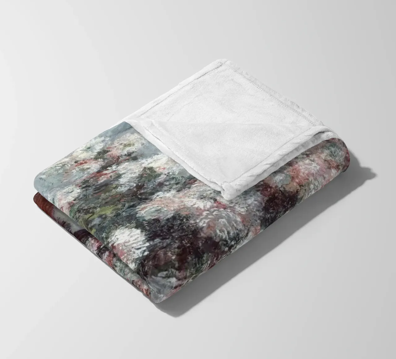 Monet: crisantemi, natura morta floreale impressionista coperta in pile da NorwesClub