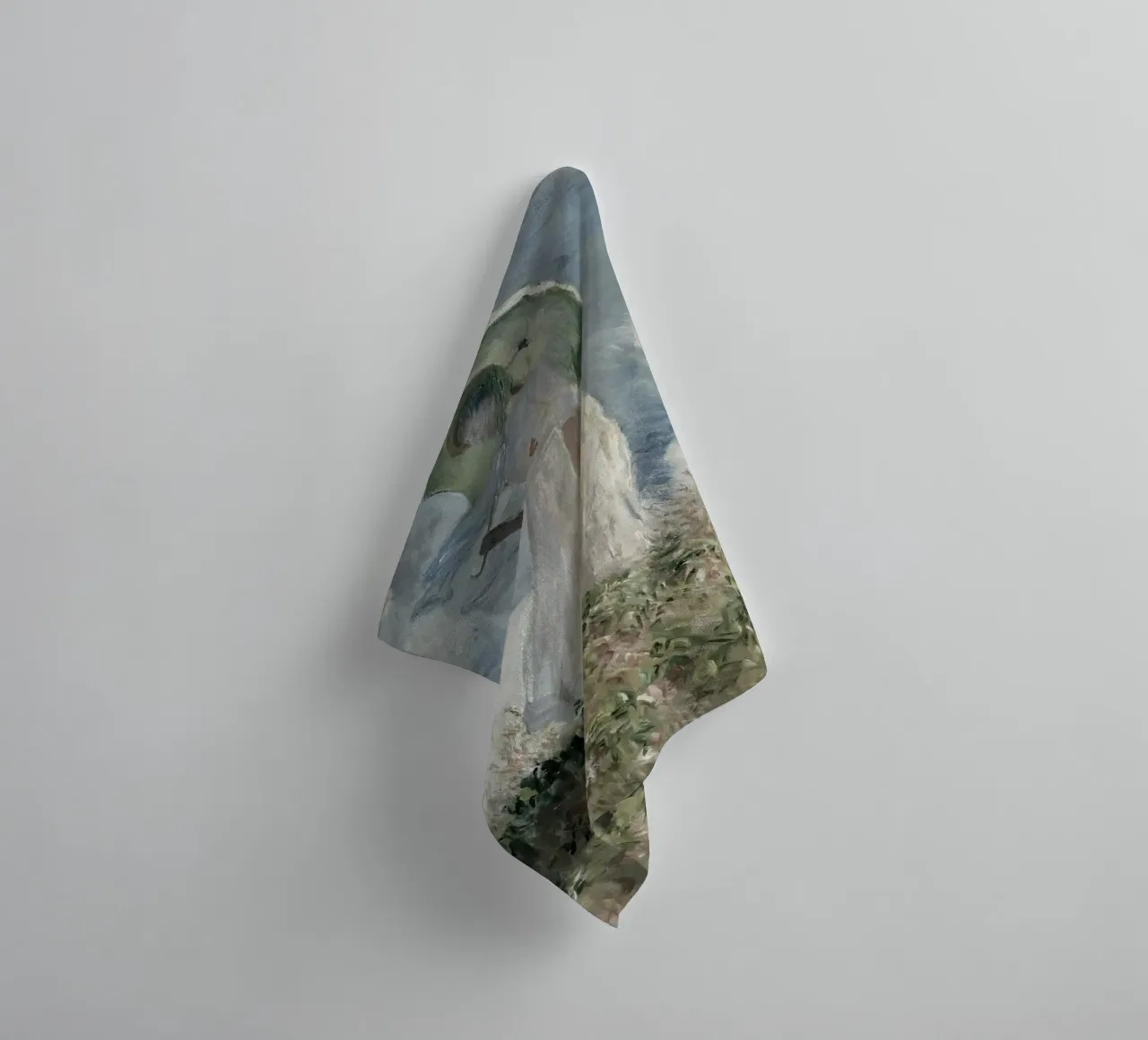 Monet, Femme à l'ombrelle, Impressionniste serviette de bain de NorwesClub