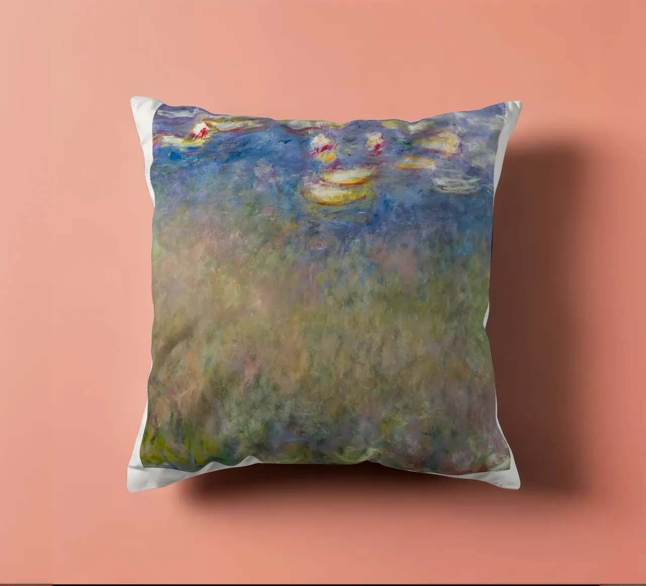 Ninfee di Monet, manifesto di una mostra di impressionisti cuscino da NorwesClub