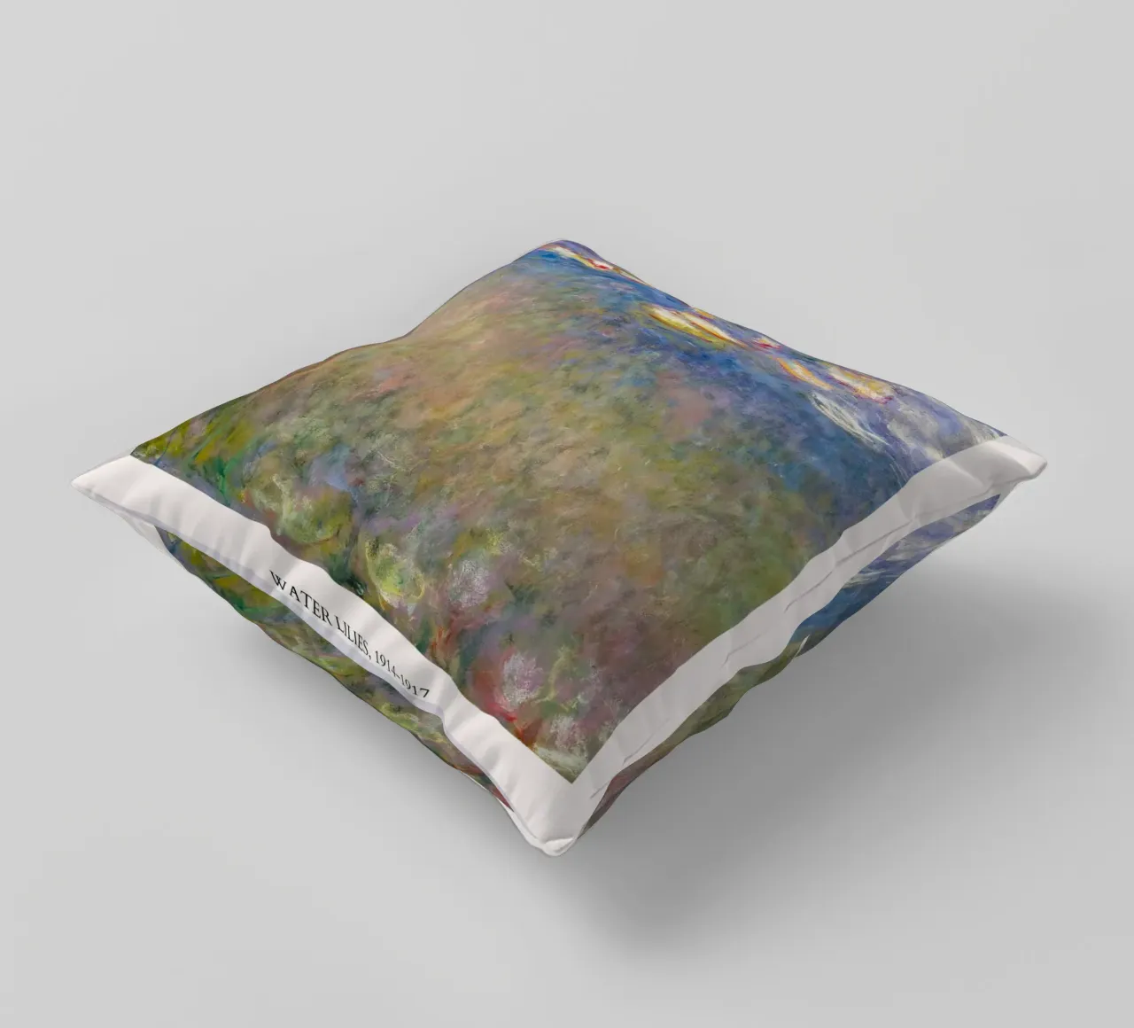 Ninfee di Monet, manifesto di una mostra di impressionisti cuscino da NorwesClub