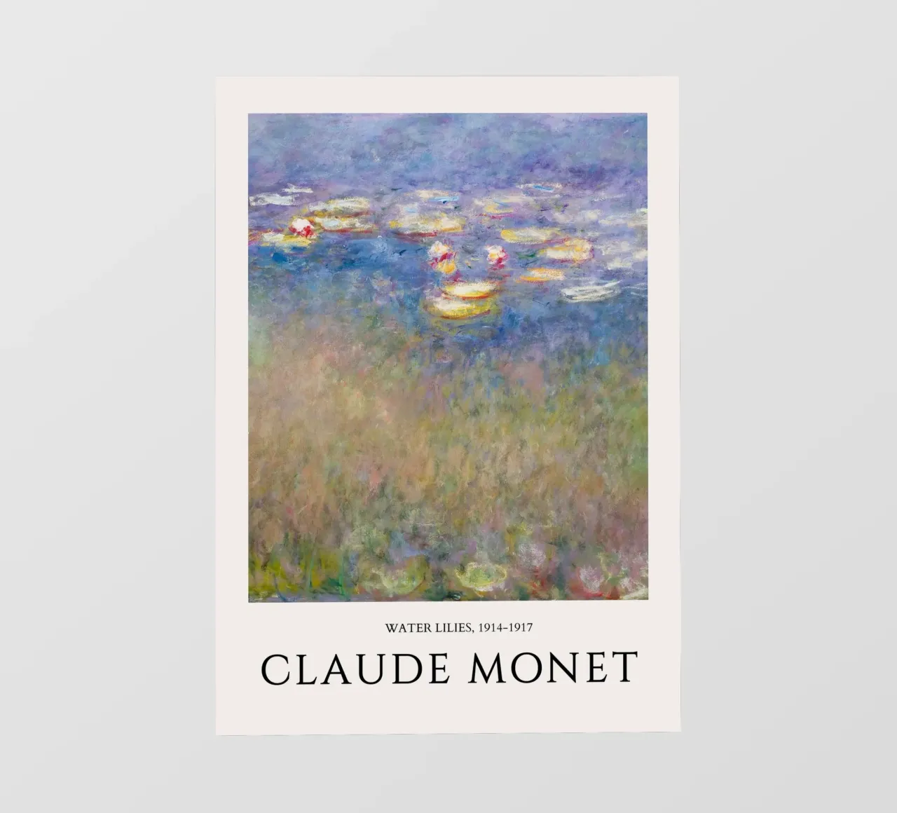 Ninfee di Monet, manifesto di una mostra di impressionisti telo in pvc da NorwesClub