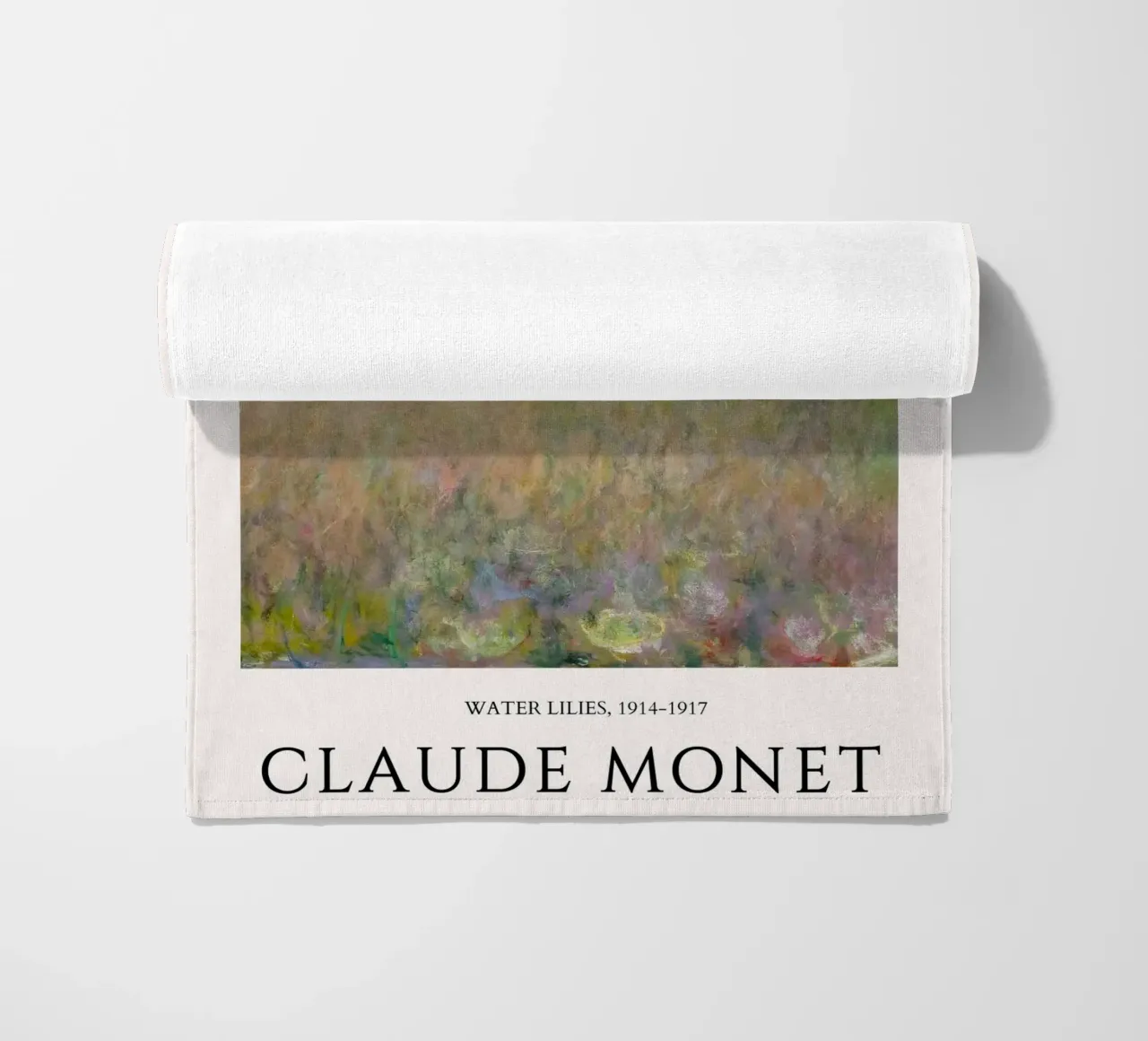 Ninfee di Monet, manifesto di una mostra di impressionisti telo mare da NorwesClub