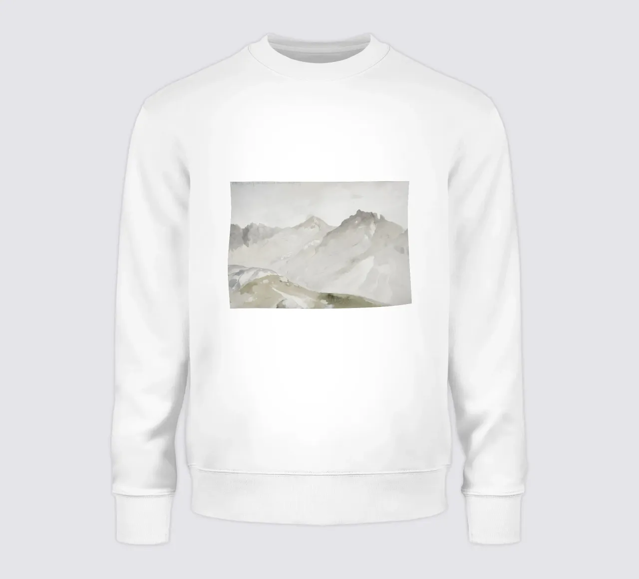 Il Wasatch Range di Ruskin, Light Academia Mountain Art felpa da NorwesClub