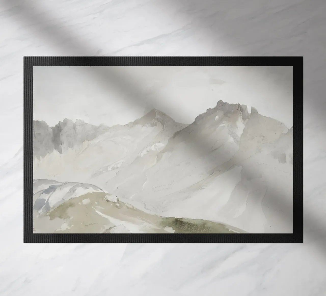 Il Wasatch Range di Ruskin, Light Academia Mountain Art zerbino da NorwesClub