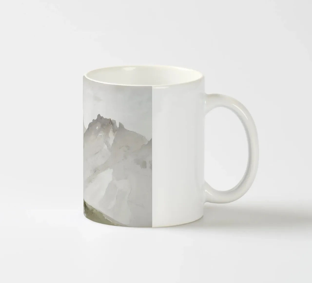 Il Wasatch Range di Ruskin, Light Academia Mountain Art tazza in ceramica da NorwesClub