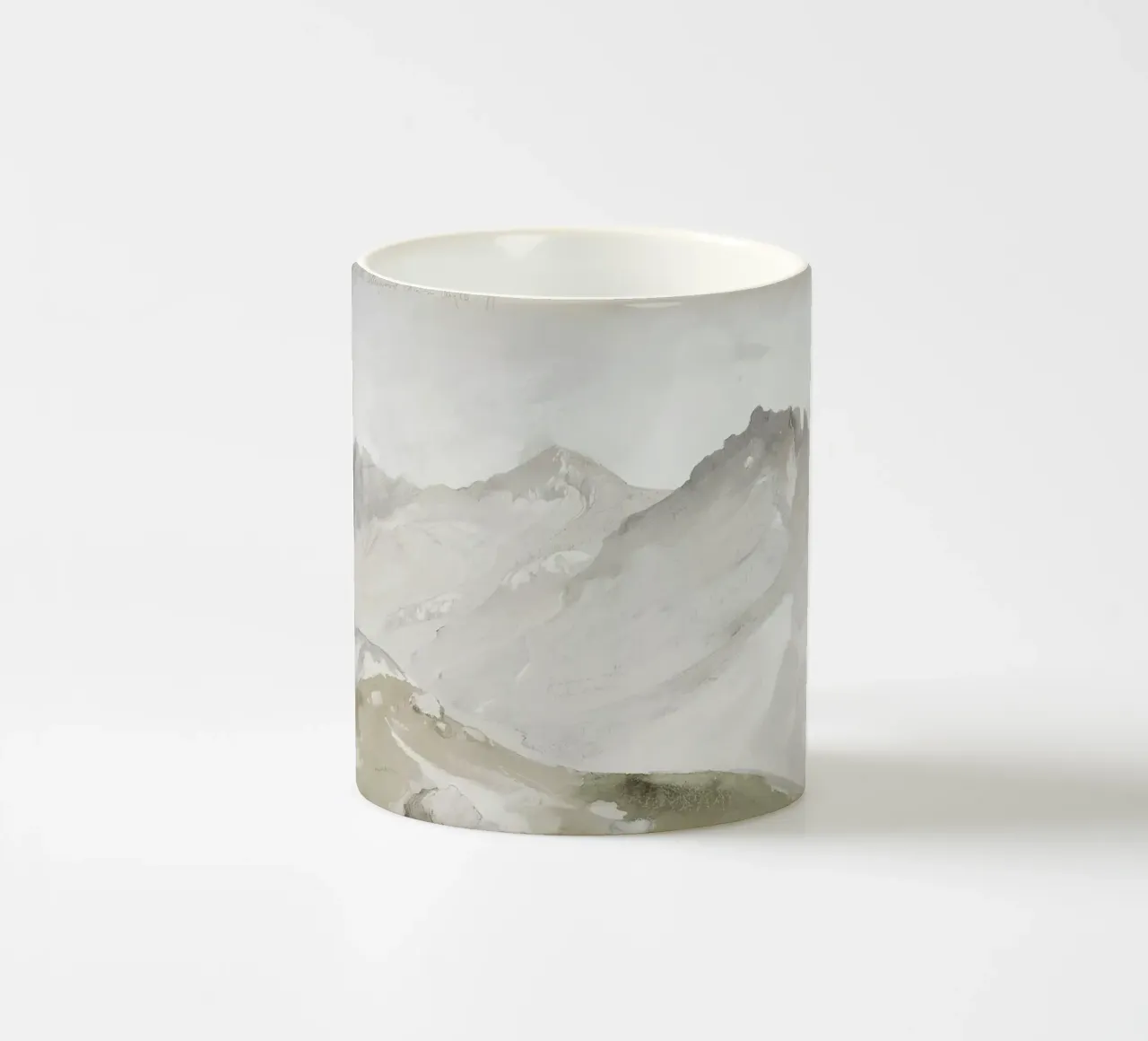 Il Wasatch Range di Ruskin, Light Academia Mountain Art tazza in ceramica da NorwesClub