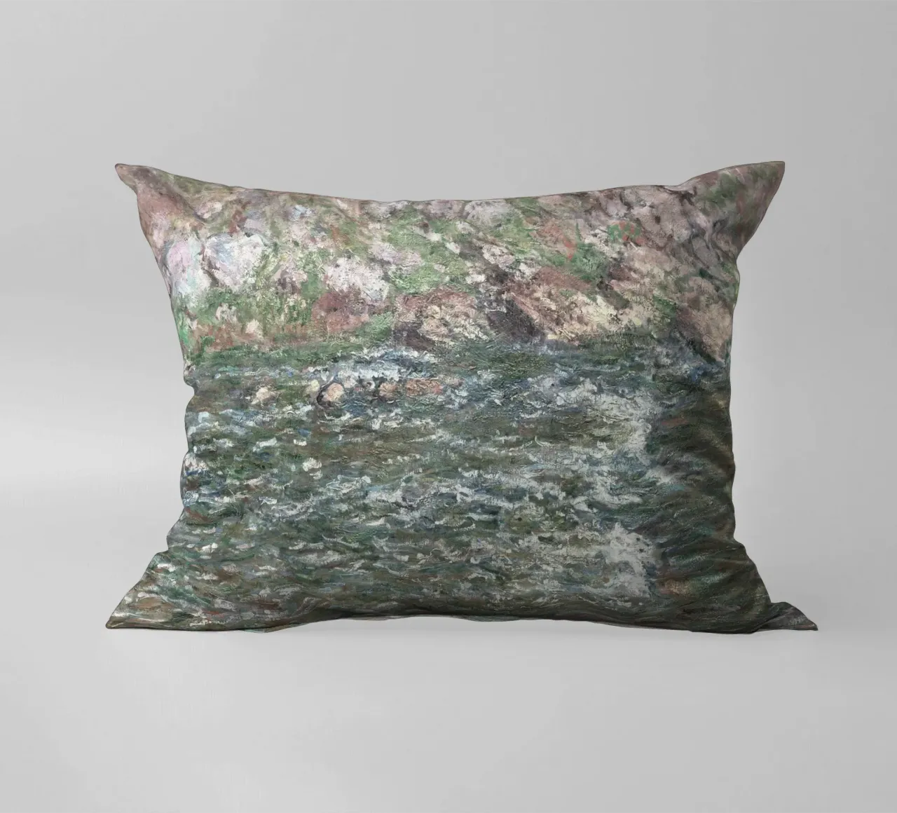 Il fiume Creuse di Monet, un paesaggio impressionista a tinte forti cuscino da NorwesClub