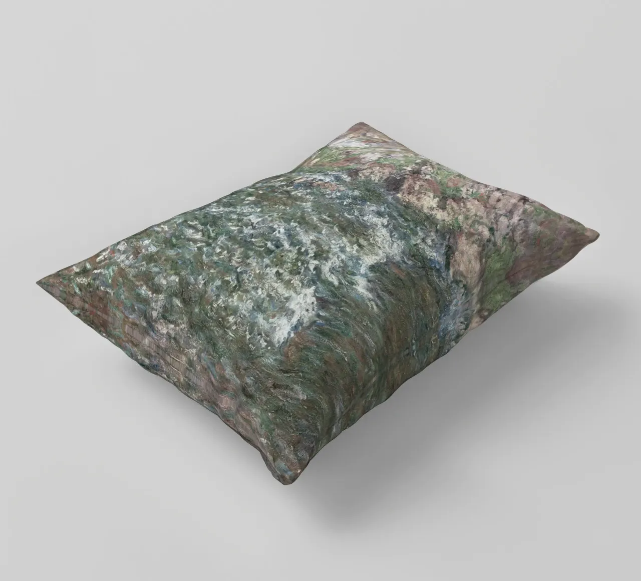 Il fiume Creuse di Monet, un paesaggio impressionista a tinte forti cuscino da NorwesClub