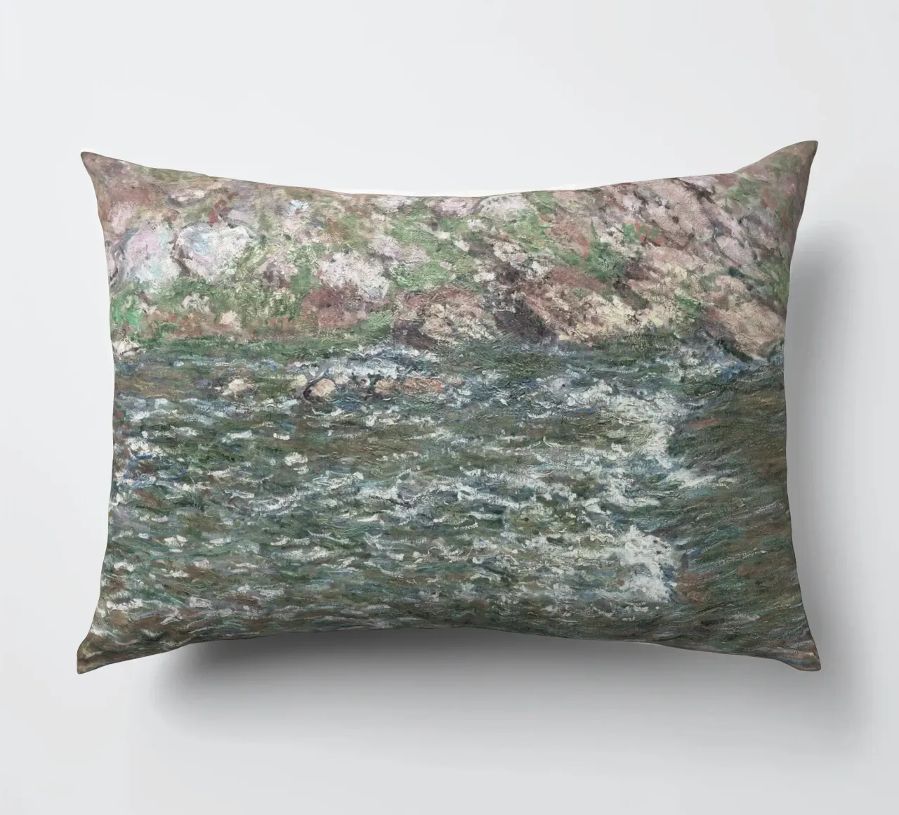 Il fiume Creuse di Monet, un paesaggio impressionista a tinte forti cuscino da NorwesClub