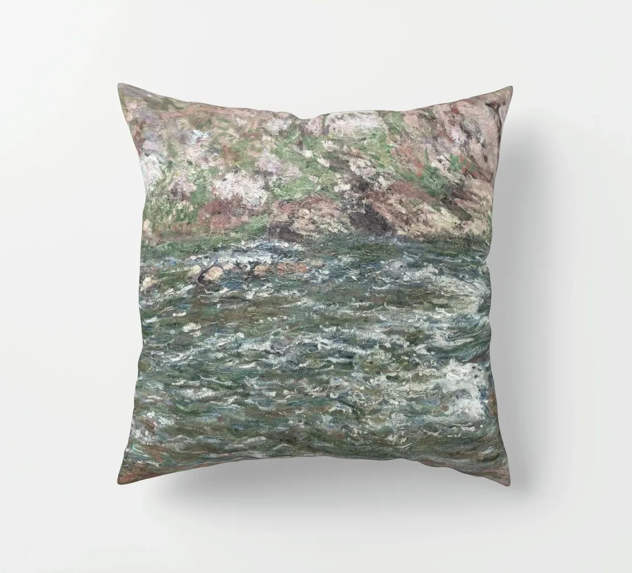 Il fiume Creuse di Monet, un paesaggio impressionista a tinte forti cuscino da NorwesClub