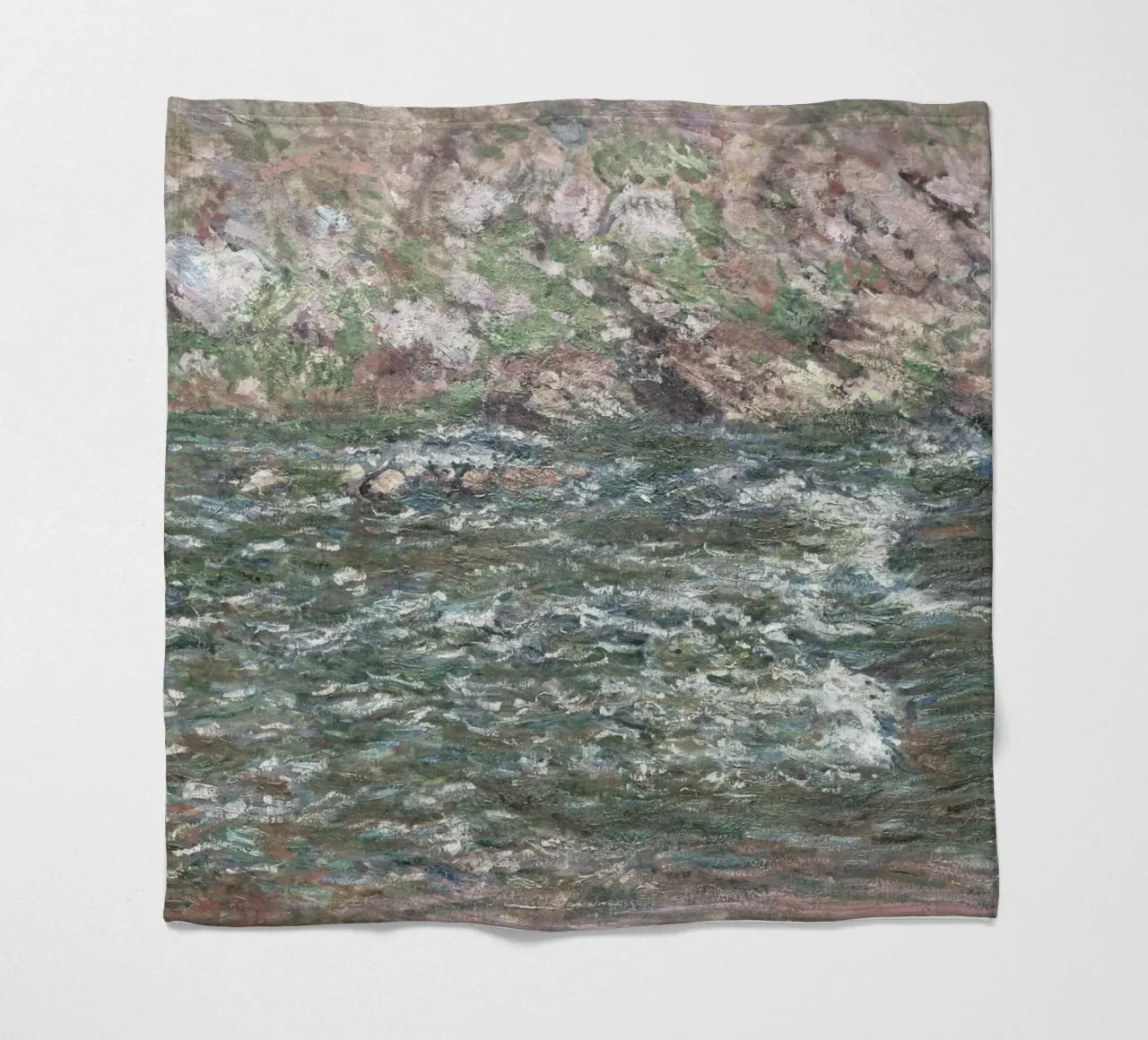 Il fiume Creuse di Monet, un paesaggio impressionista a tinte forti coperta in pile da NorwesClub