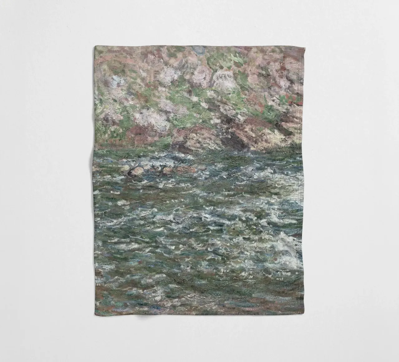 Il fiume Creuse di Monet, un paesaggio impressionista a tinte forti coperta in pile da NorwesClub