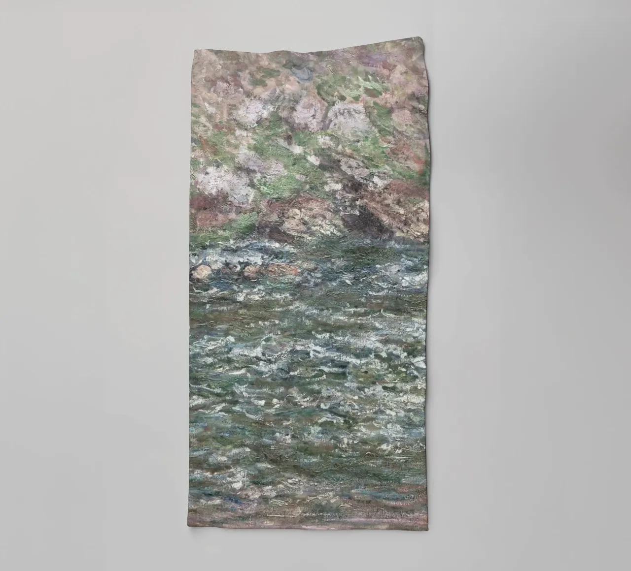 Il fiume Creuse di Monet, un paesaggio impressionista a tinte forti asciugamano da bagno da NorwesClub
