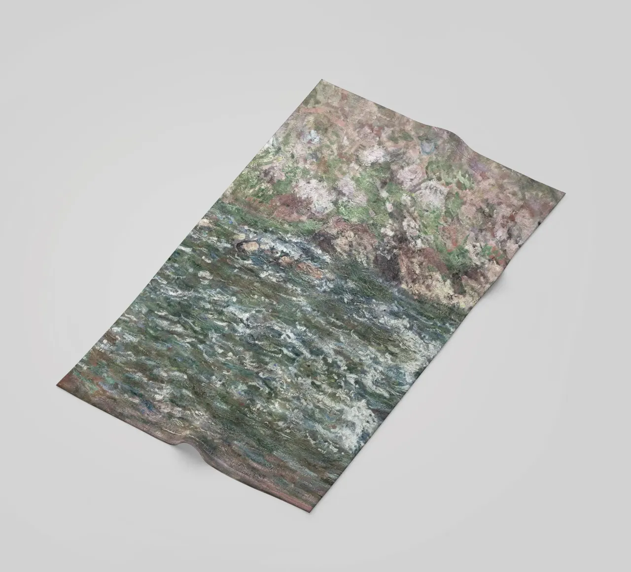 Il fiume Creuse di Monet, un paesaggio impressionista a tinte forti telo mare da NorwesClub