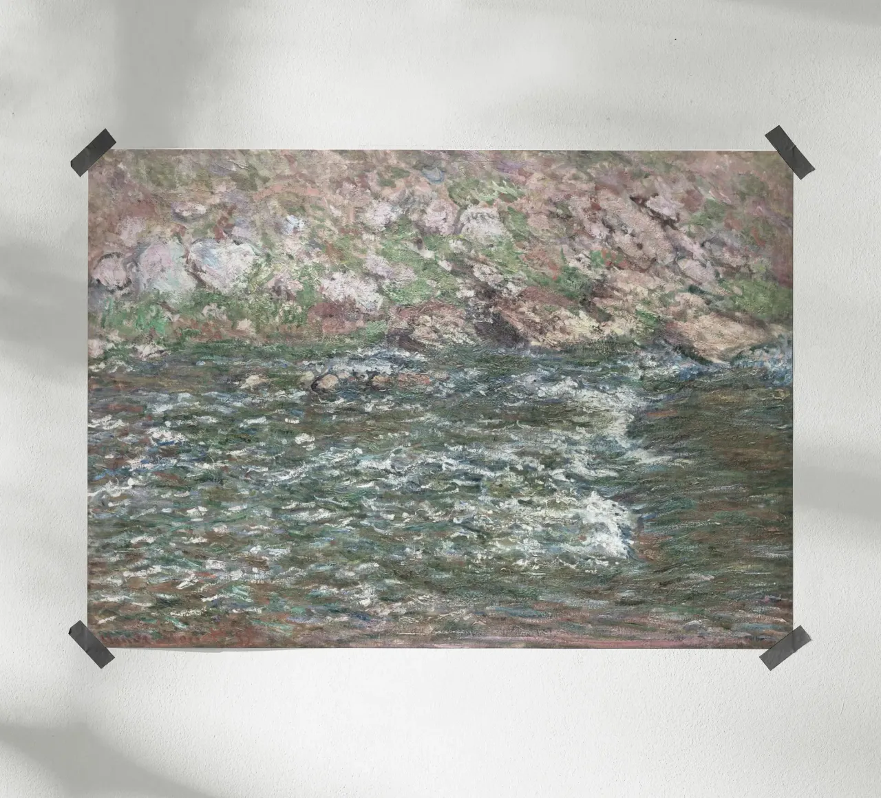 Il fiume Creuse di Monet, un paesaggio impressionista a tinte forti carta hahnemühle da NorwesClub