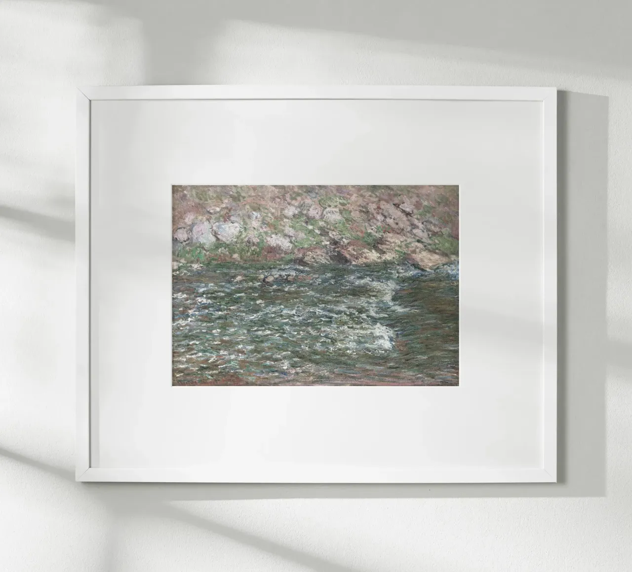 Il fiume Creuse di Monet, un paesaggio impressionista a tinte forti carta hahnemühle da NorwesClub