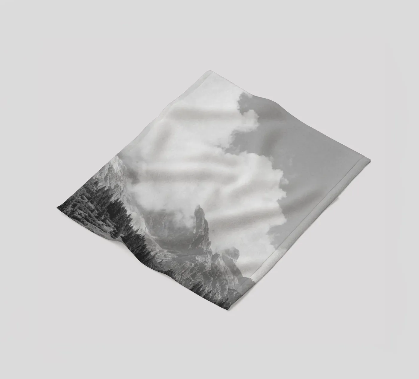 Clouds Forming 3 fleece blanket by Nur Mut