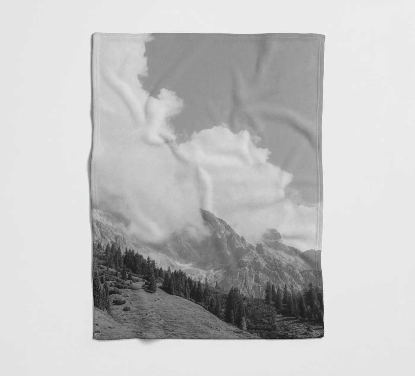 Clouds Forming 3 fleece blanket by Nur Mut