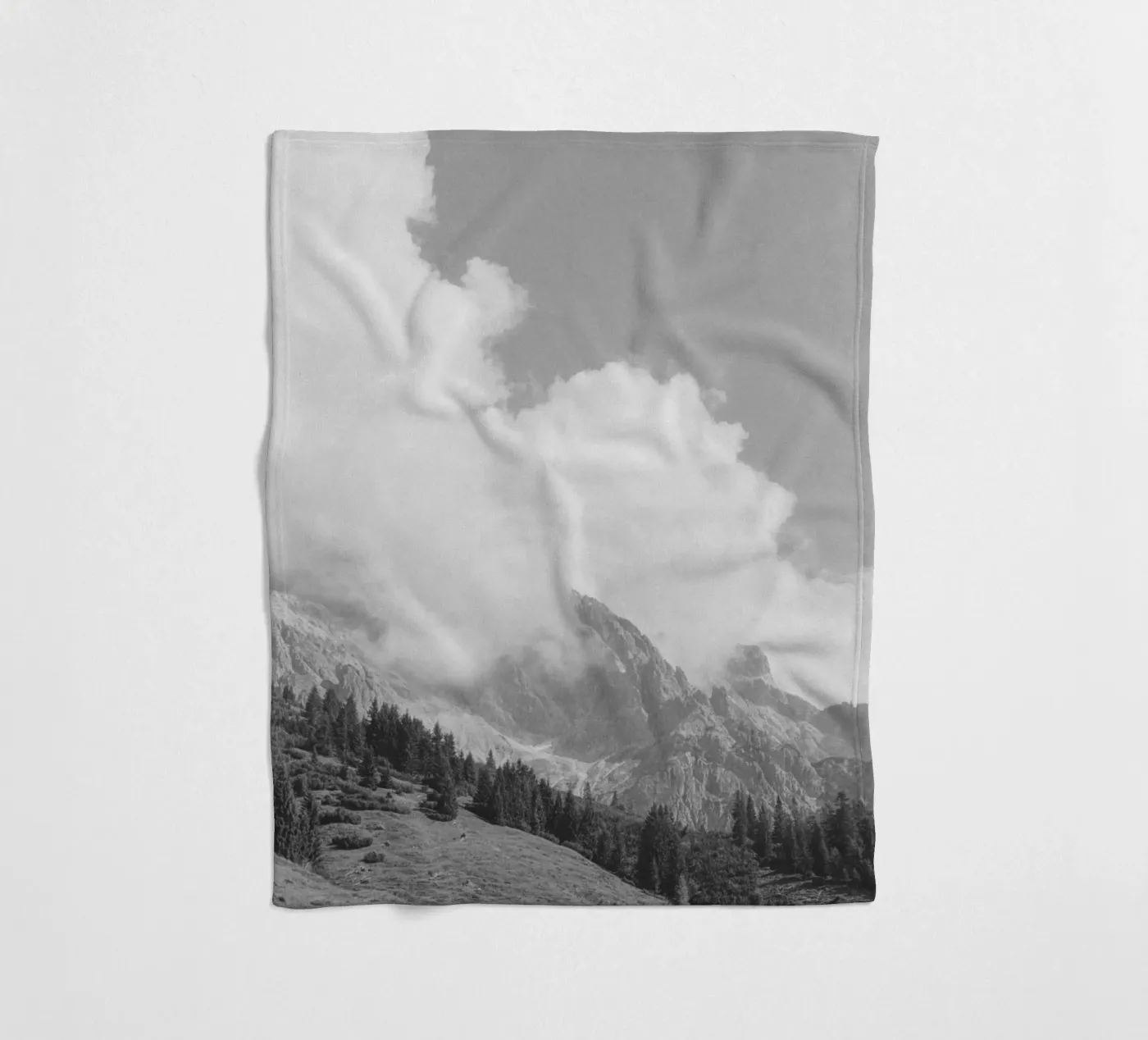 Clouds Forming 3 fleece blanket by Nur Mut