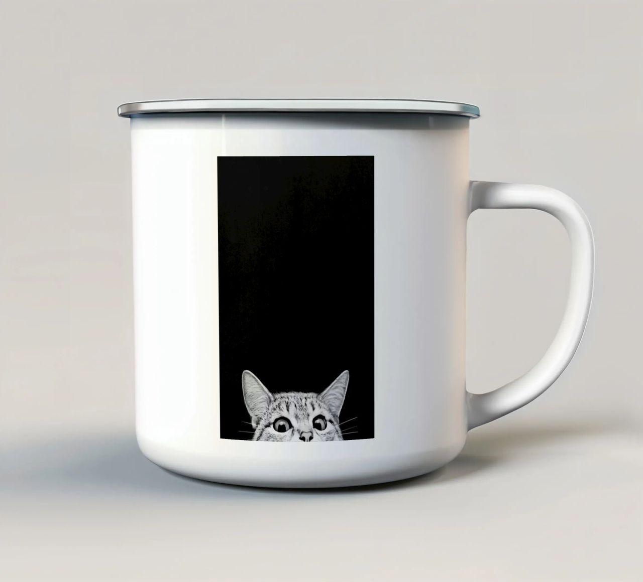 You Asleep Yet? tazza in smalto da Laura Graves