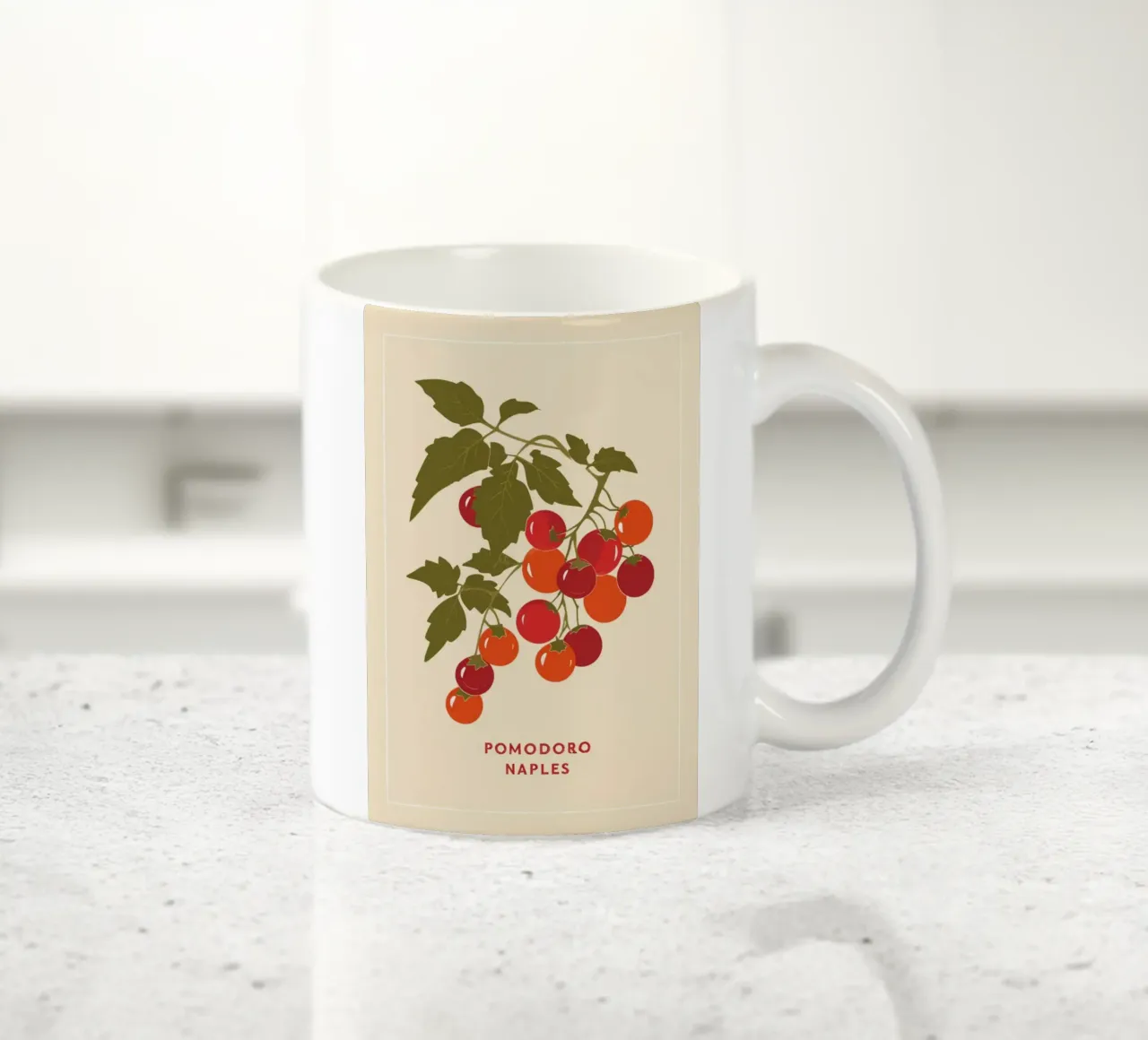 Poster botanico "Pomodoro Napoli" - Arte in cucina tazza in ceramica da NorwesClub