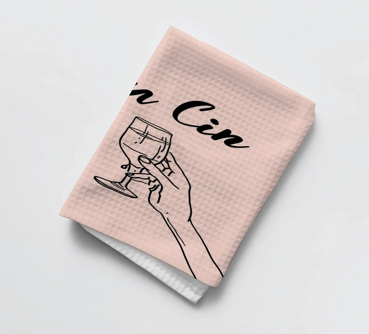 Poster per brindisi minimalista "Cin Cin" - Cheers Champagne Art Pri canovaccio da cucina da NorwesClub