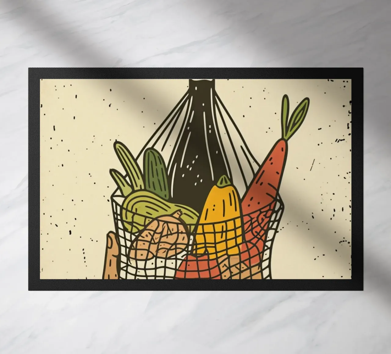 Borsa a rete del mercato contadino - Poster pop art - Drogheria e vino Pr zerbino da NorwesClub