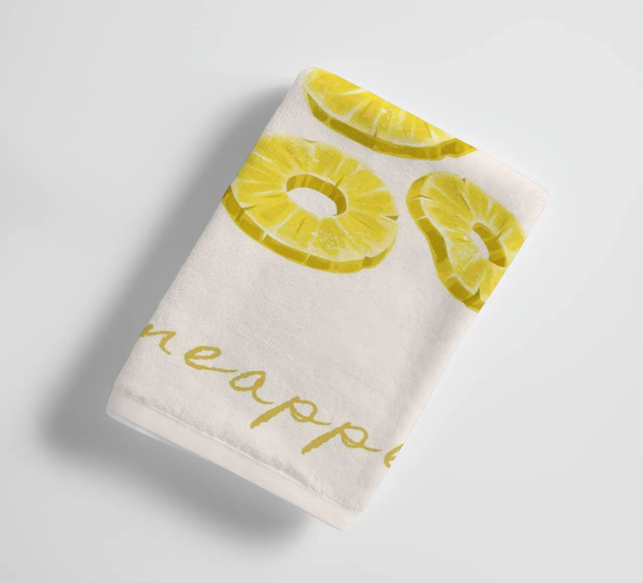 Poster del mercato della frutta con ananas - Acquerello tropicale - Ki asciugamano da bagno da NorwesClub