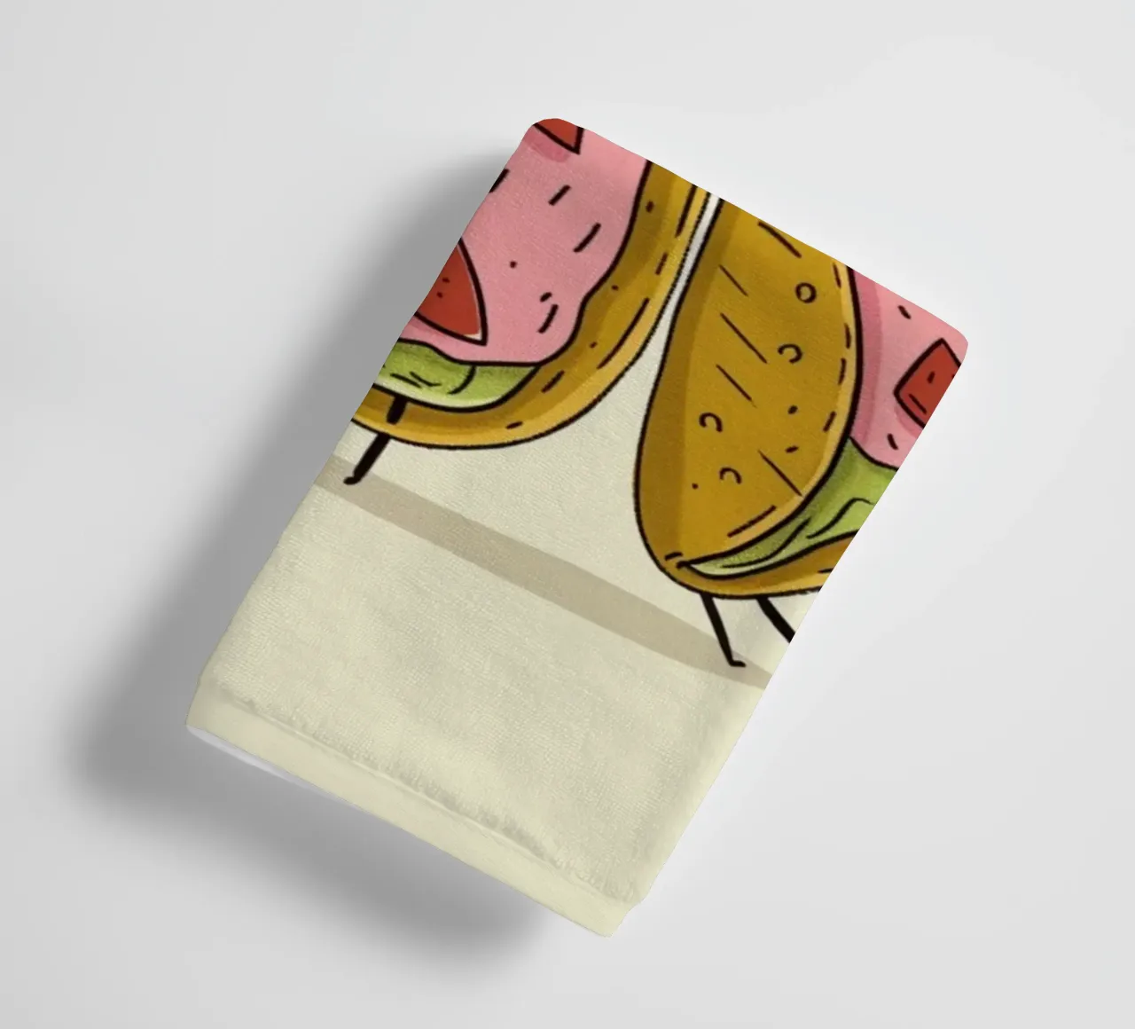 Divertente poster sul cibo messicano "Time for Tacos" - poster da parete per la cucina. asciugamano da bagno da NorwesClub