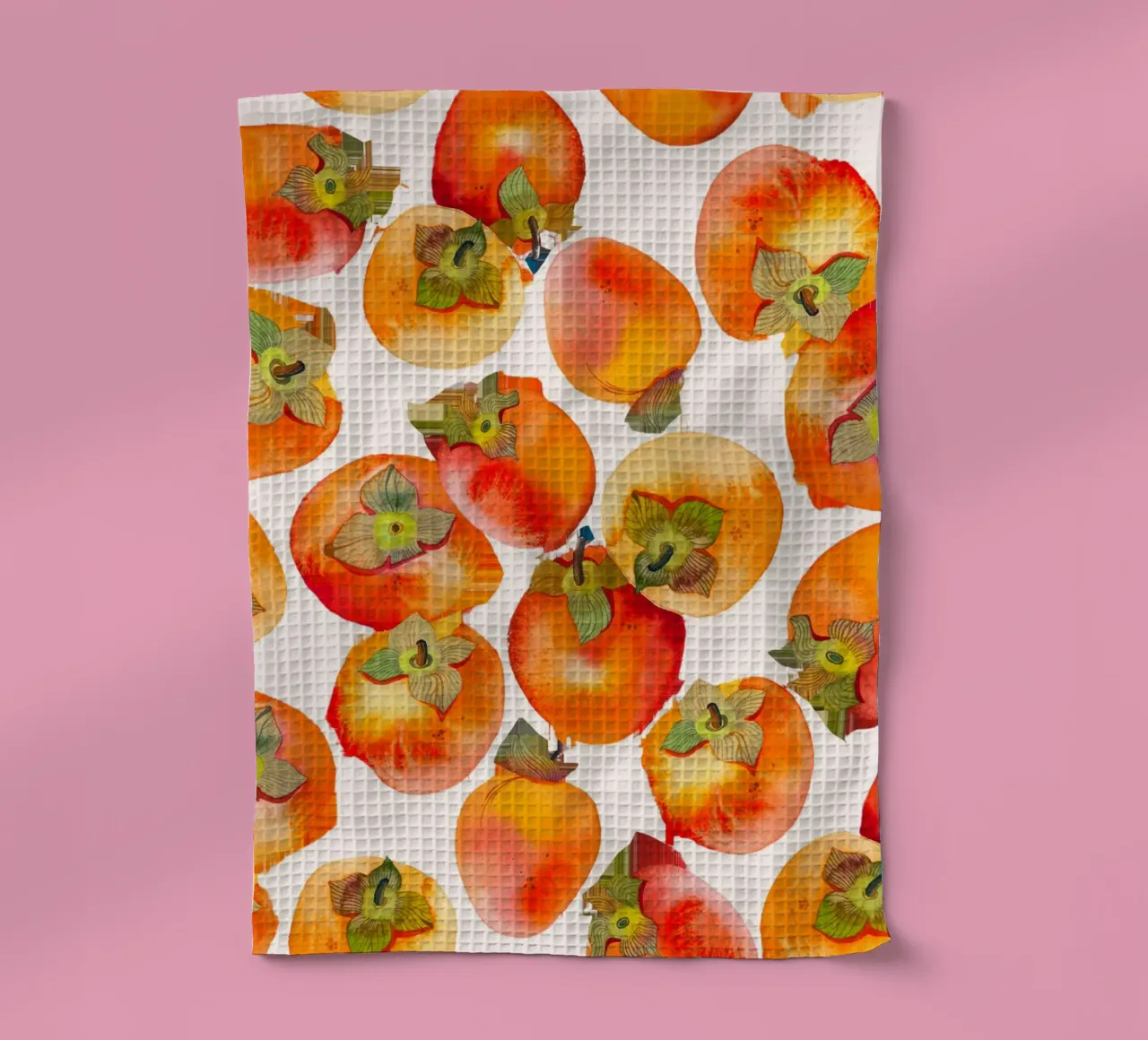 Poster con motivi di cachi acquerellati - Autunno botanico da parete canovaccio da cucina da NorwesClub