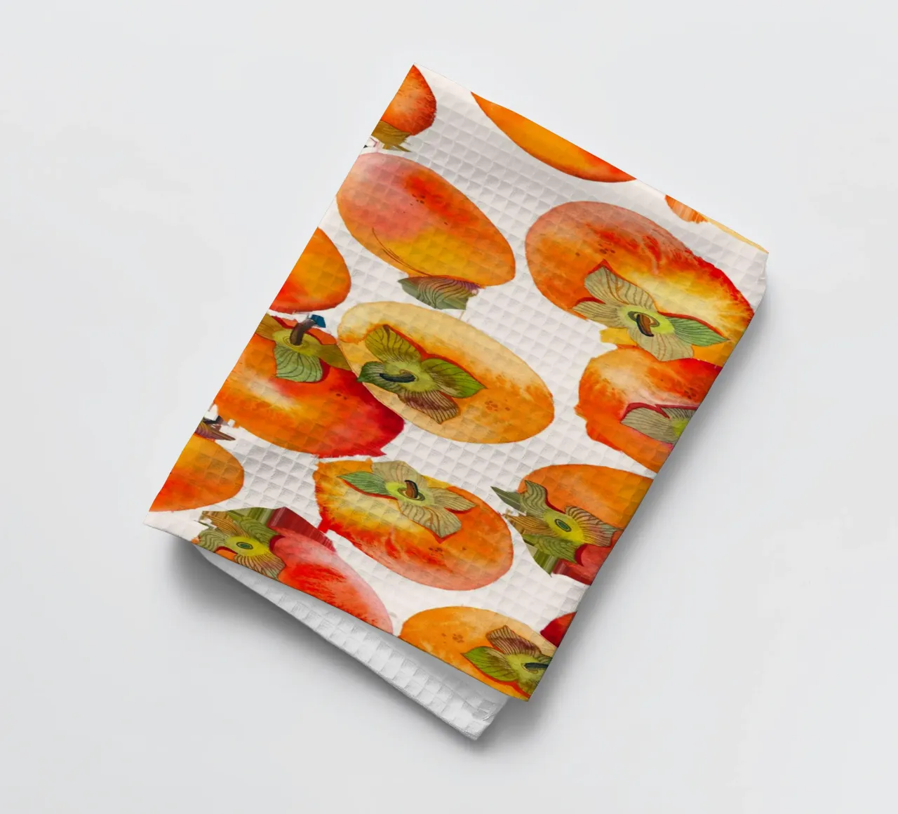 Poster con motivi di cachi acquerellati - Autunno botanico da parete canovaccio da cucina da NorwesClub