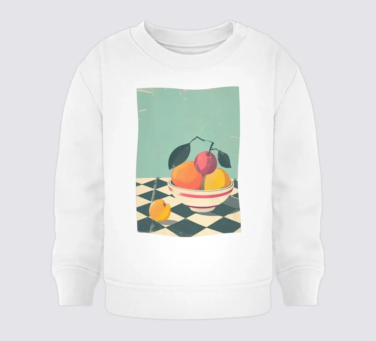 Ciotola per frutta astratta con poster retrò - Cucina moderna di metà secolo felpa neonato da NorwesClub