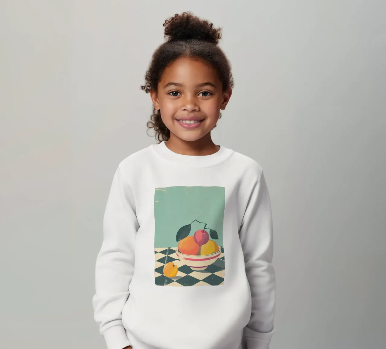 Ciotola per frutta astratta con poster retrò - Cucina moderna di metà secolo felpa bambino da NorwesClub