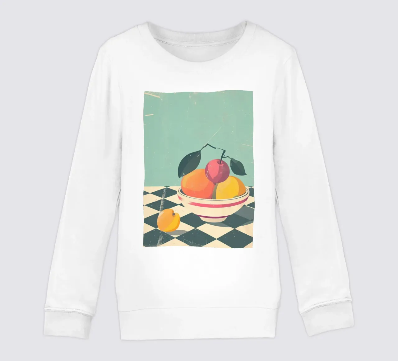 Ciotola per frutta astratta con poster retrò - Cucina moderna di metà secolo felpa bambino da NorwesClub
