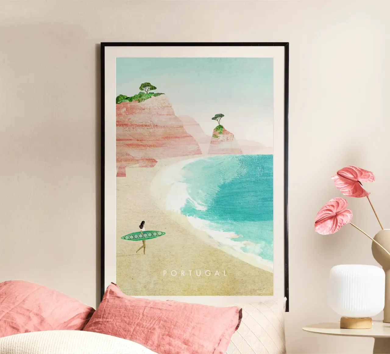 Portugal poster con telaio in plastica da Henry Rivers