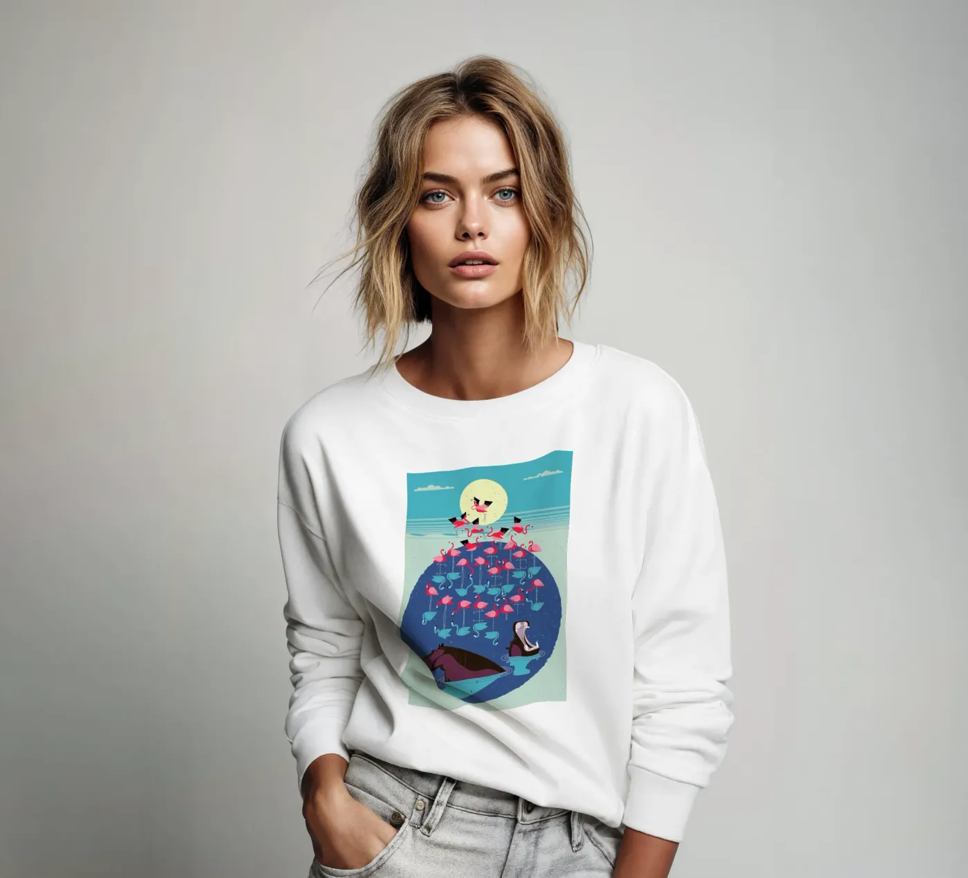 Flamingos felpa da Dieter Braun