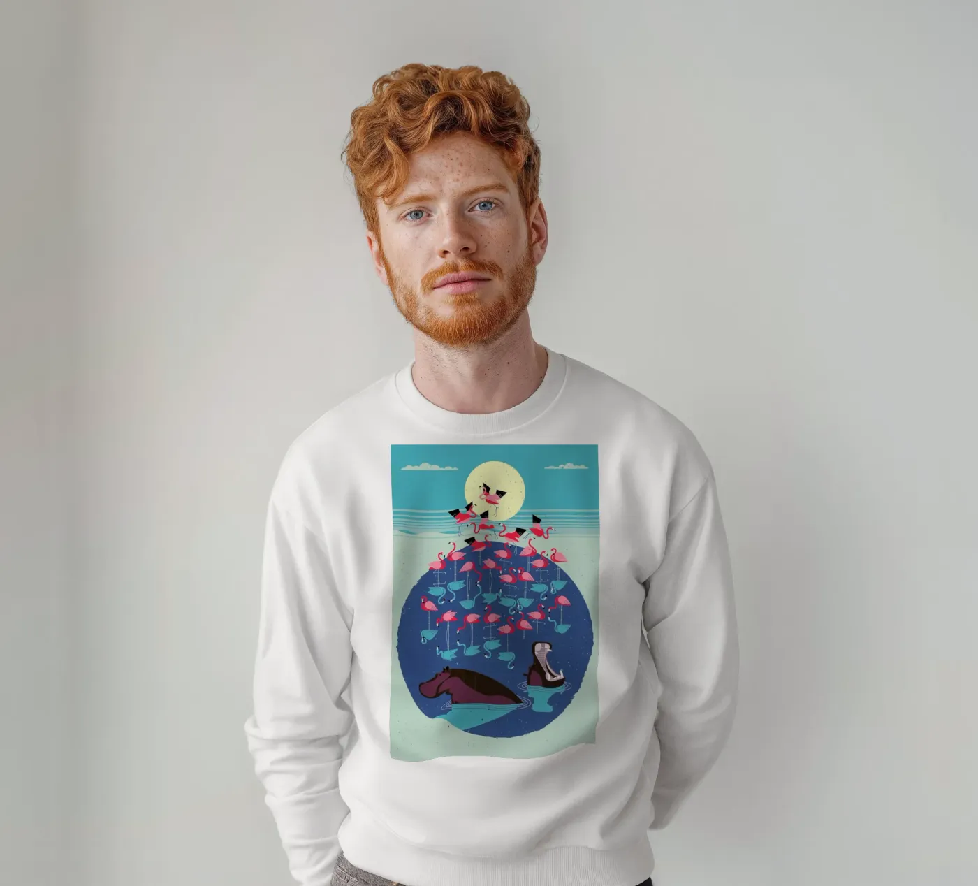 Flamingos sweat de Dieter Braun